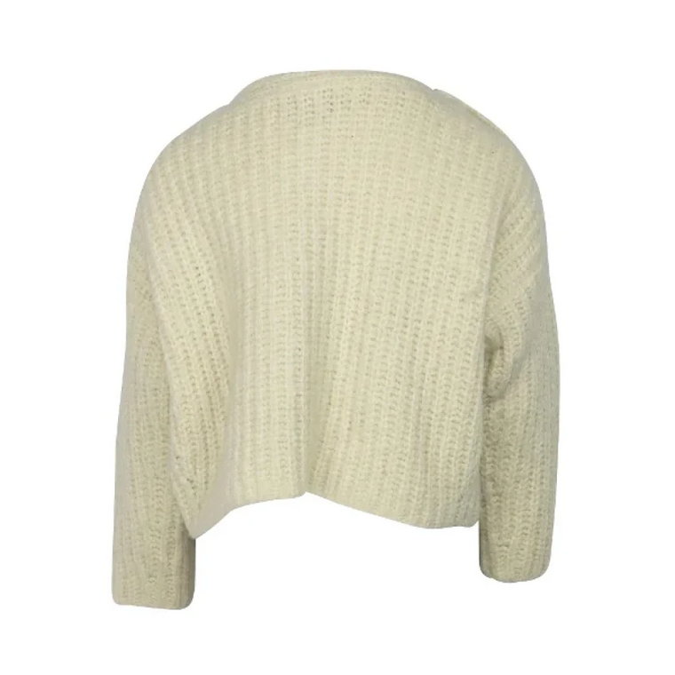 Biała Wełniana Sweter z Guzikami Isabel Marant Pre-owned