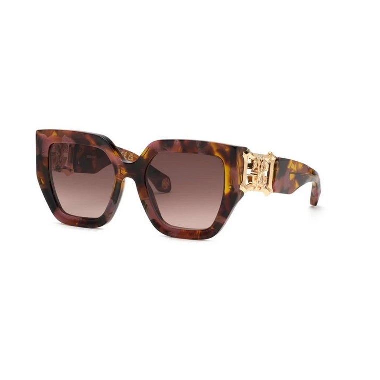 Brązowy Różowy Havana Gradient Okulary Roberto Cavalli