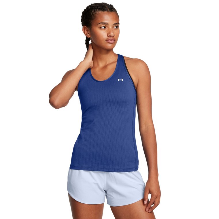 Damski top treningowy Under Armour Tech Mesh Racer Tank - granatowy