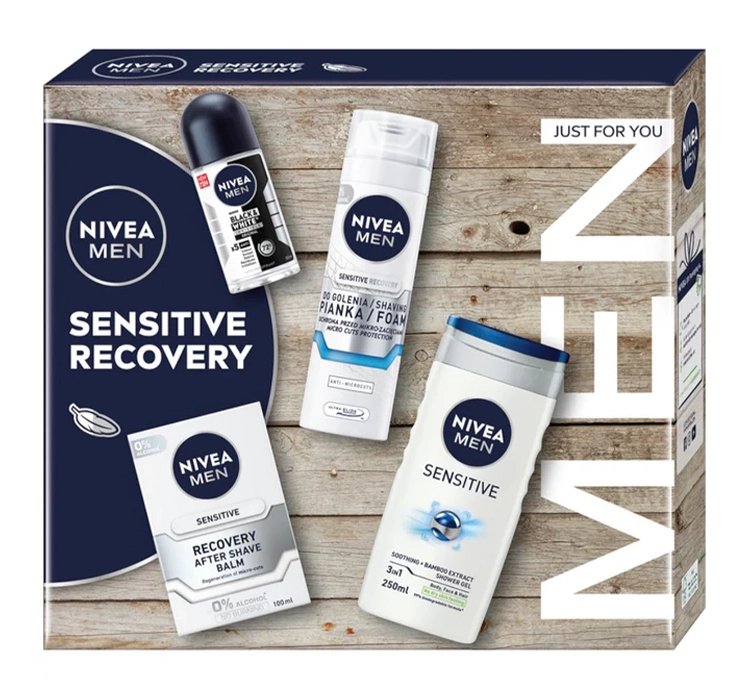 Nivea Men zestaw kosmetyków balsam po goleniu + pianka do golenia + żel + antyperspirant roll-on