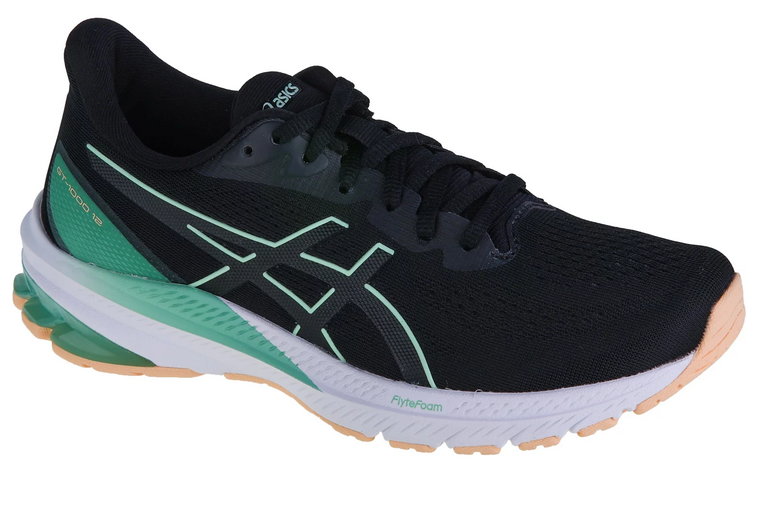 ASICS GT-1000 12 1012B450-006, Damskie, Czarne, buty do biegania, tkanina, rozmiar: 36