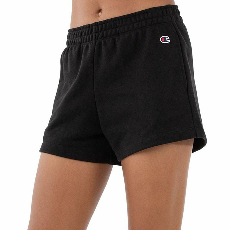 Spodenki Champion High Waist C Logo 114926-KK001 - czarne