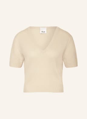 Allude Dzianinowa Koszulka Z Kaszmiru beige