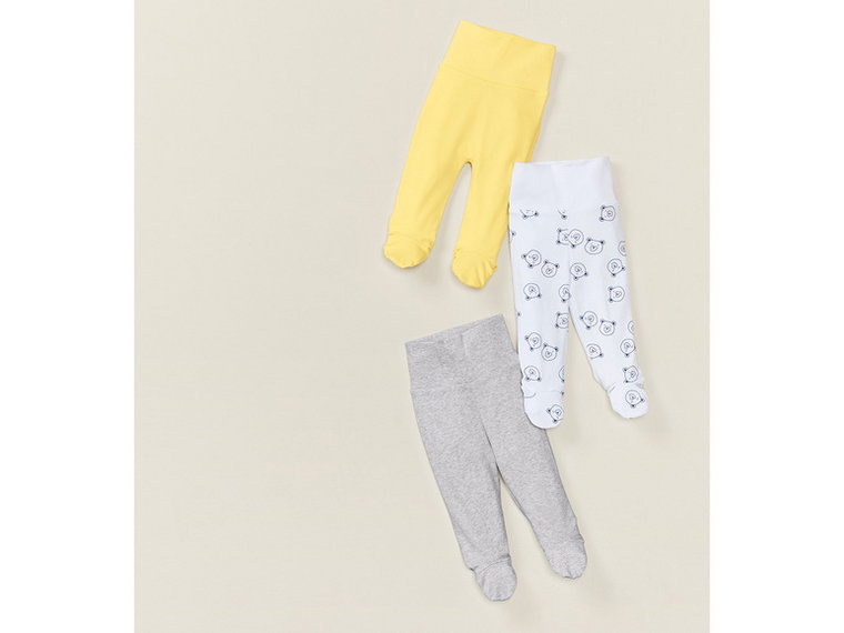 lupilu Spodnie dresowe niemowlęce z bawełną organiczną, 3 pary