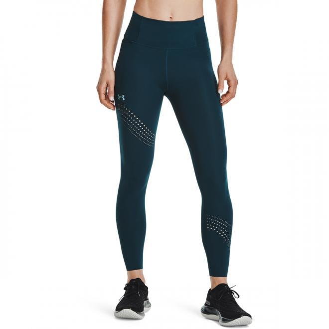 Damskie legginsy do biegania UNDER ARMOUR UA Speedpocket Perf 7/8 Tght - szare