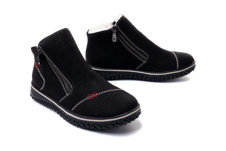 RIEKER TEX L4270-00 black, botki damskie