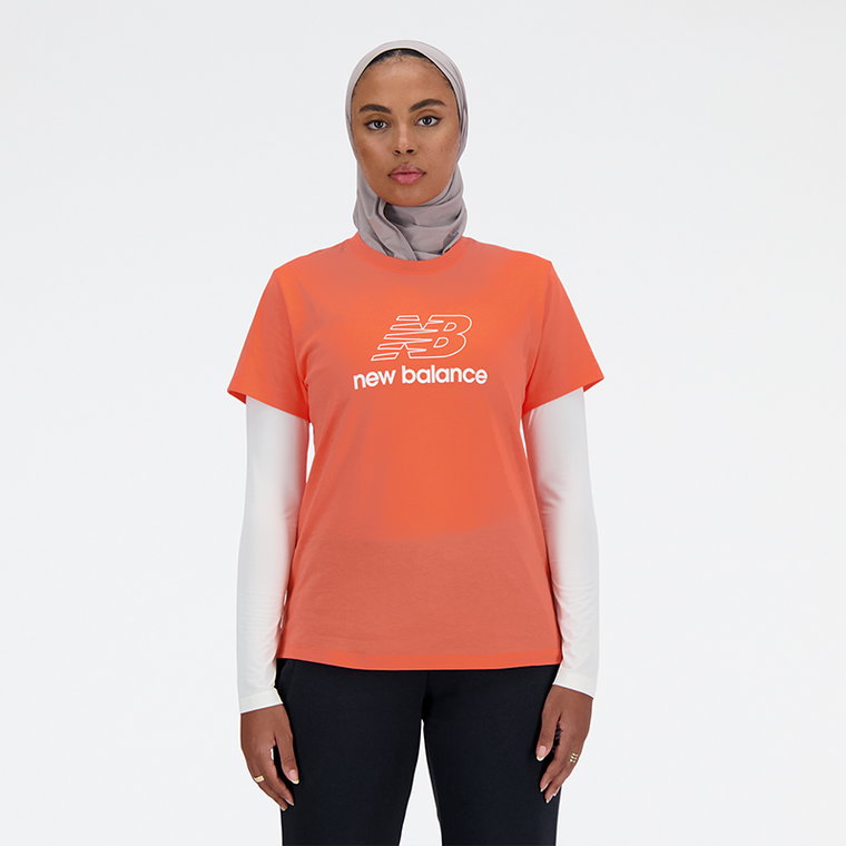 Koszulka damska New Balance WT41816GFR  pomarańczowa