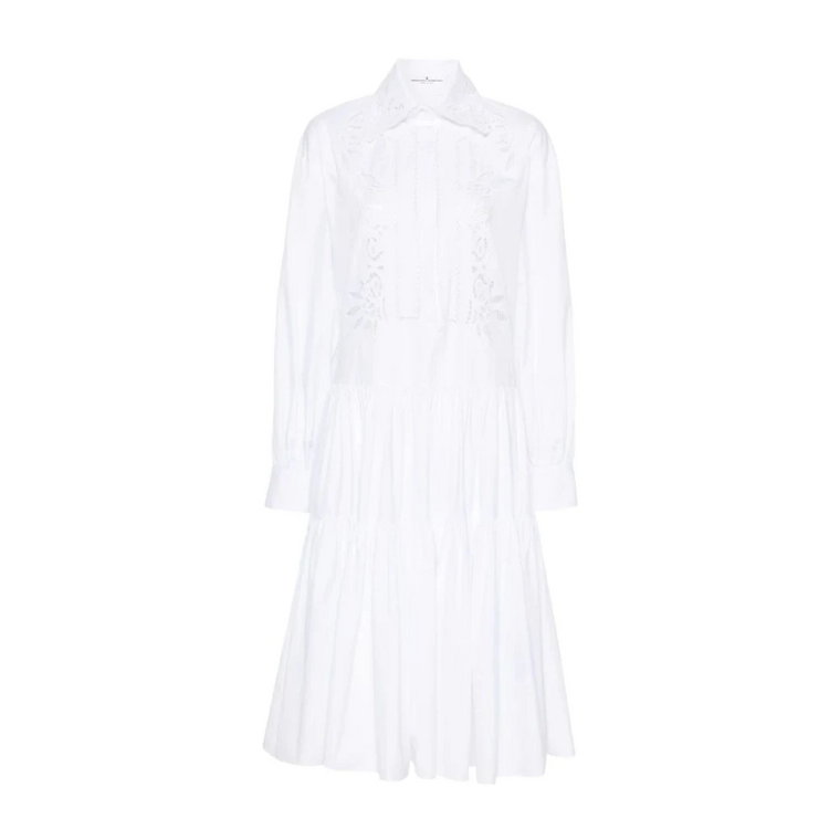 Bright White/Ottico Sukienka Midi Ermanno Scervino