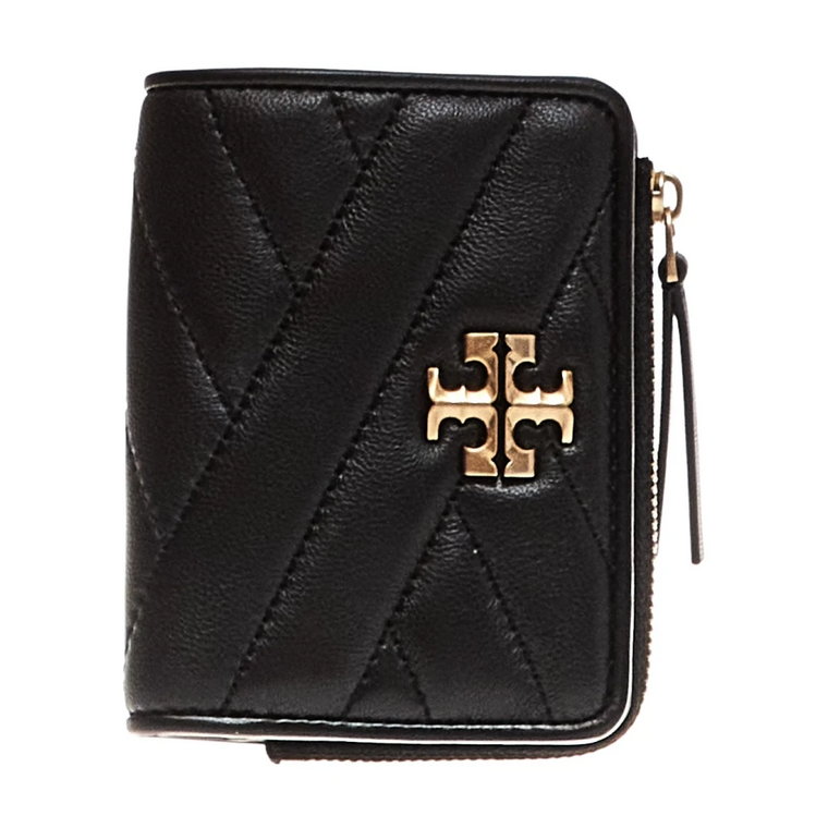 Czarna Portmonetka Bi-Fold Tory Burch