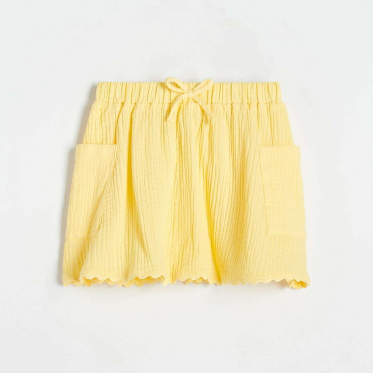 Reserved - Spódnica z kieszeniami - jasnożółty