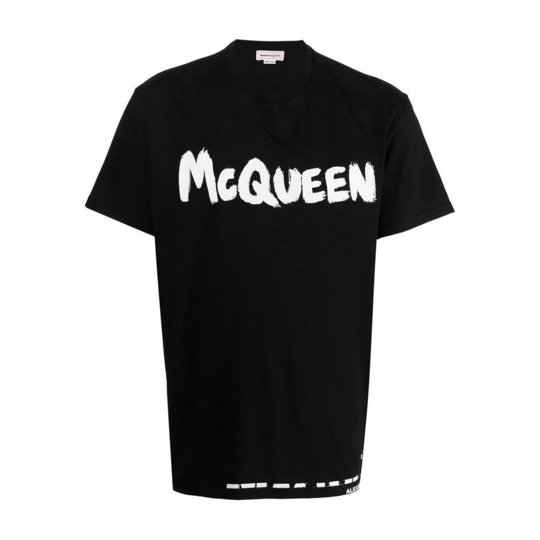 Koszulka z Logo z Bawełny Alexander McQueen