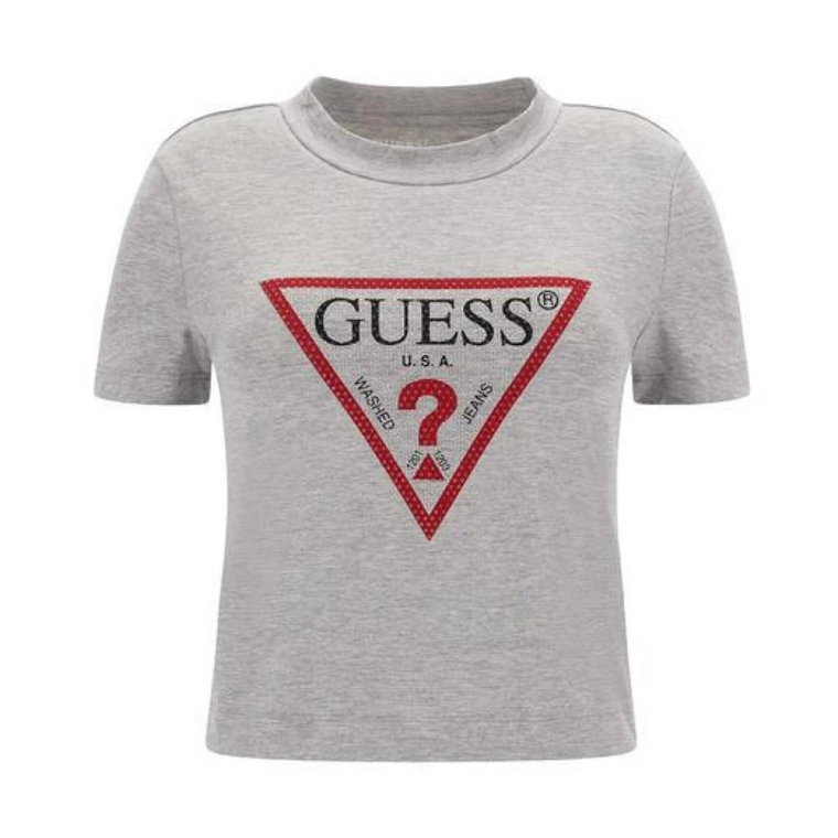 Logo Triangle Crop Top Guess