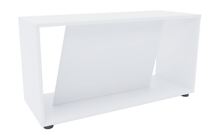 Biały minimalistyczny stolik kawowy - Vortex 3X