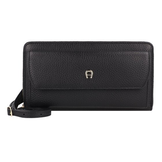 AIGNER Kopertówka Skórzany 20 cm black