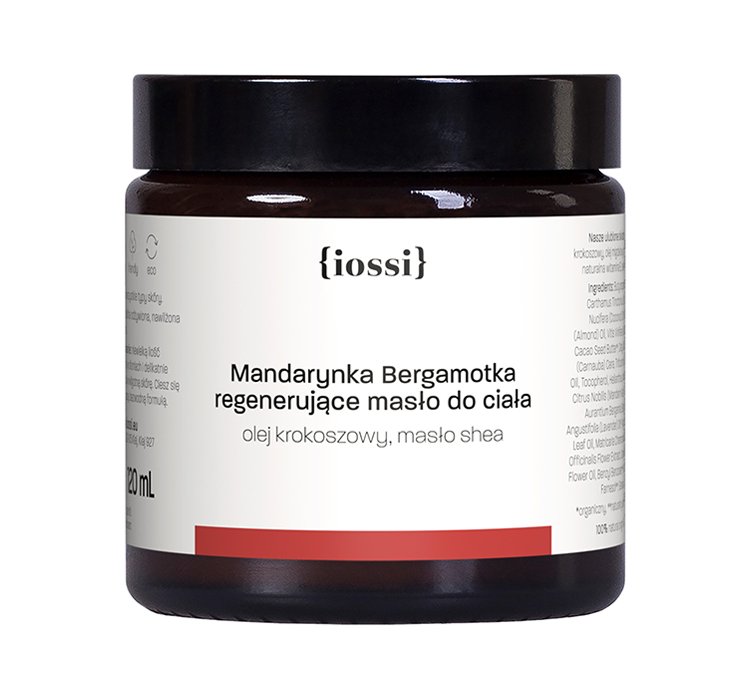 IOSSI MANDARYNKA BERGAMOTKA MASŁO DO CIAŁA Z OLEJEM KROKOSZOWYM I MASŁEM SHEA 120ML