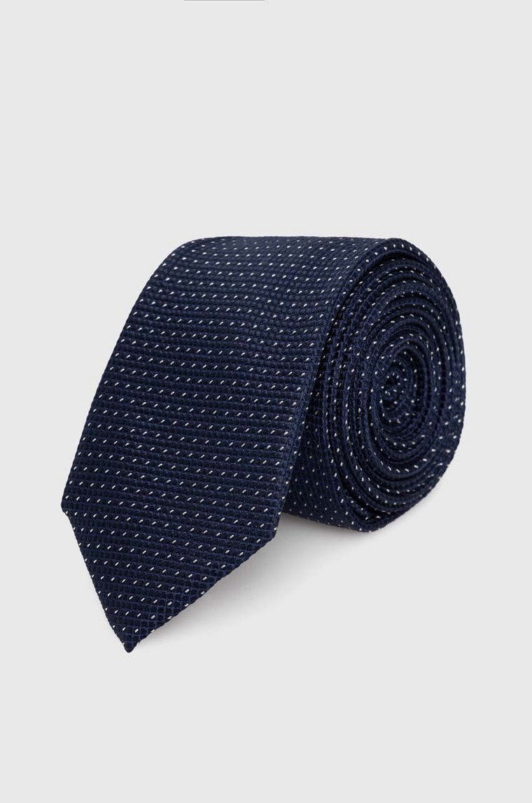 Calvin Klein krawat jedwabny kolor granatowy K10K113144