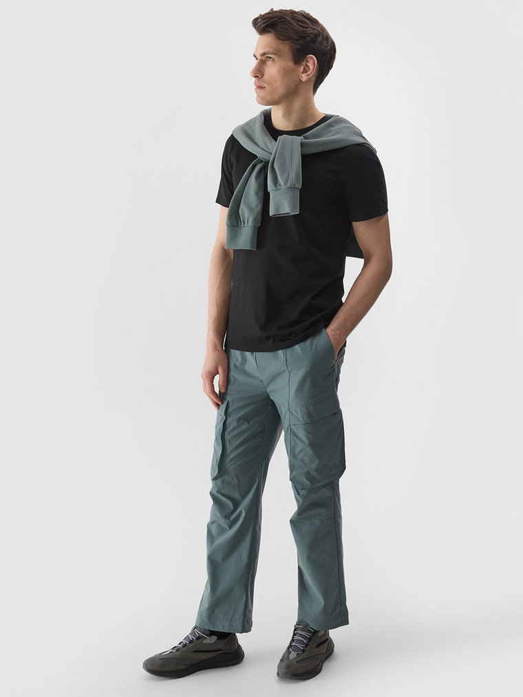 Spodnie casual cargo 4Way Stretch męskie - khaki