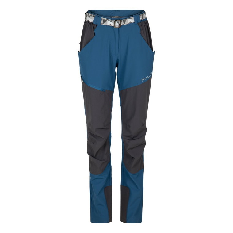 Damskie spodnie trekkingowe Milo Tenali Lady blue stone/dark grey - S