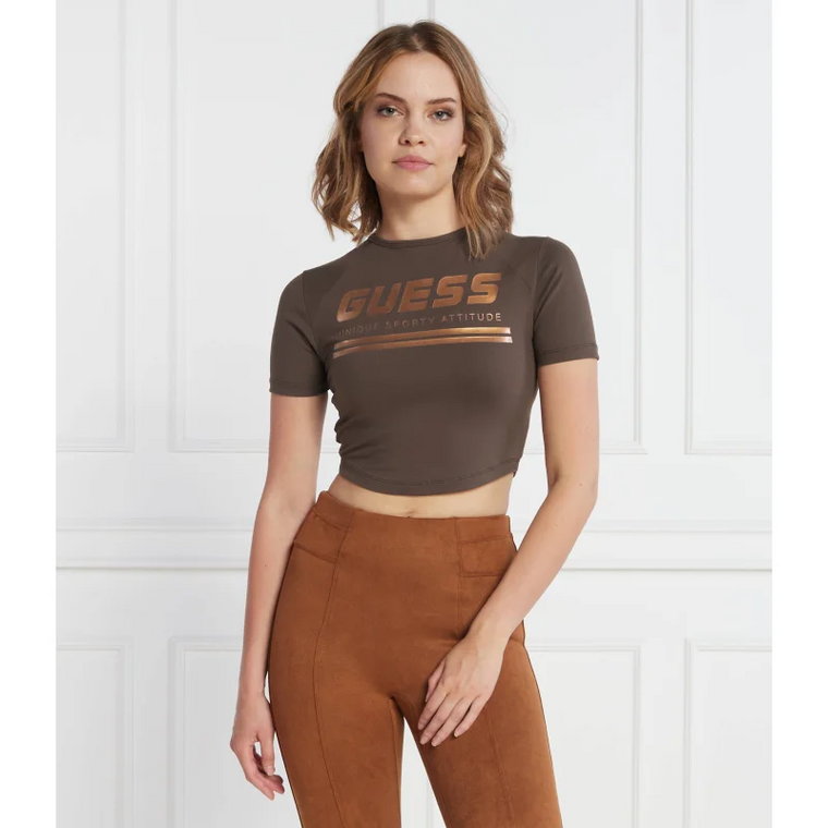 GUESS ACTIVE T-shirt AGGIE ACTIVE | Cropped Fit