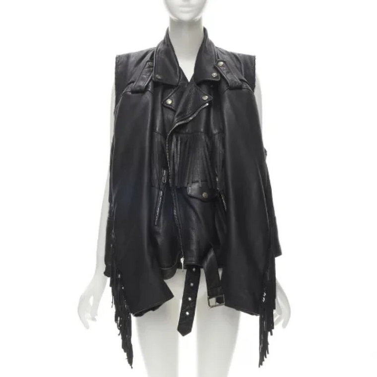 Pre-owned Leather outerwear Balenciaga Vintage