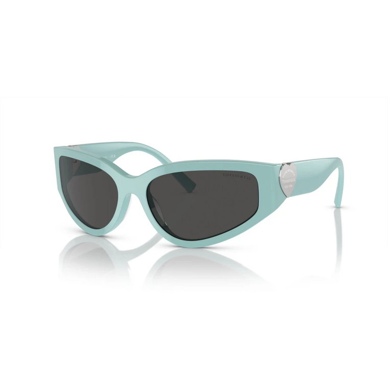 Blue Sunglasses Dark Grey Lenses Tiffany