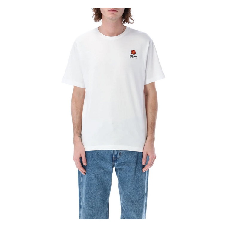 Biała koszulka z herbem Boke dla mężczyzn Kenzo