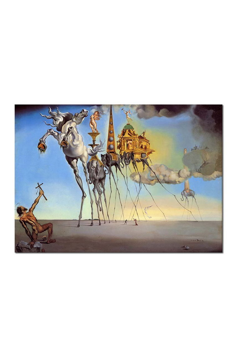 Reprodukcja Salvador Dali, Kuszenie świętego Antoniego50x70 cm