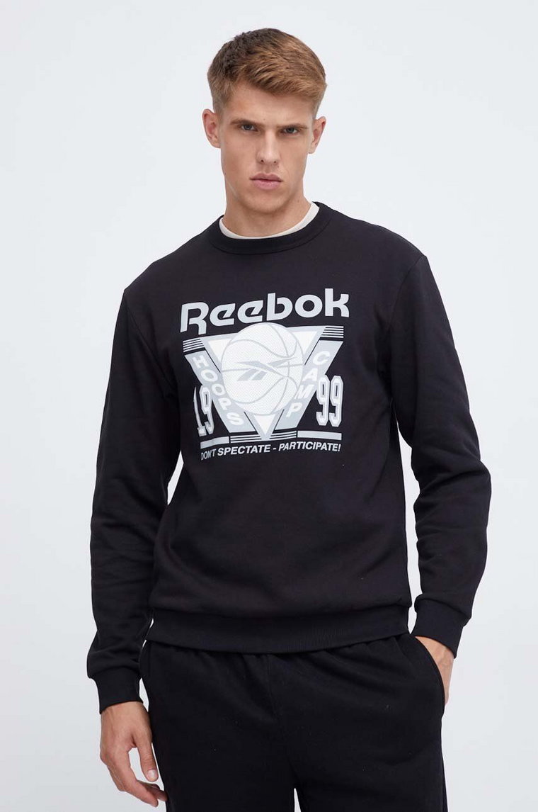 Reebok Classic bluza Basketball męska kolor czarny z nadrukiem