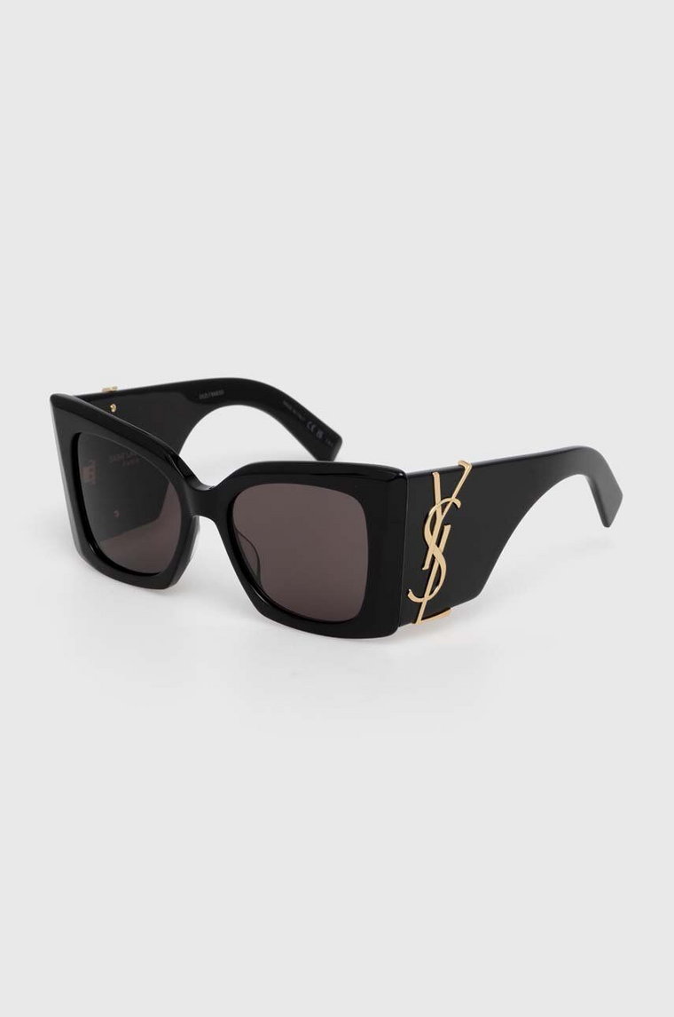 Saint Laurent okulary przeciwsłoneczne damskie kolor czarny