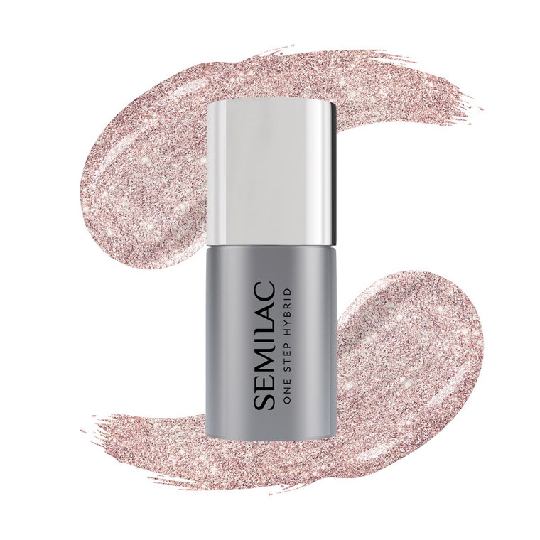 S245 Semilac One Step Hybrid Glitter Pink Beige 5ml