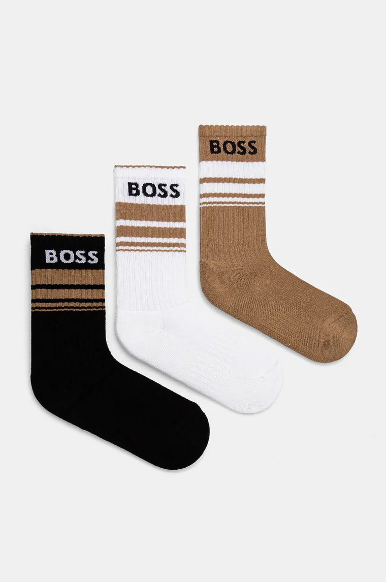 BOSS skarpetki 2-pack męskie kolor zielony