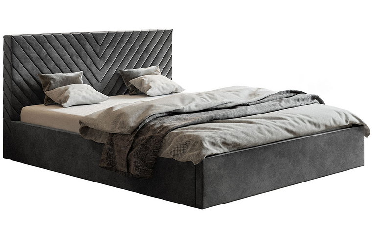 Tapicerowane łóżko 120x200 Nuvell 3X - 36 kolorów