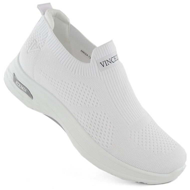 Buty sportowe damskie wsuwane białe Vinceza 13592