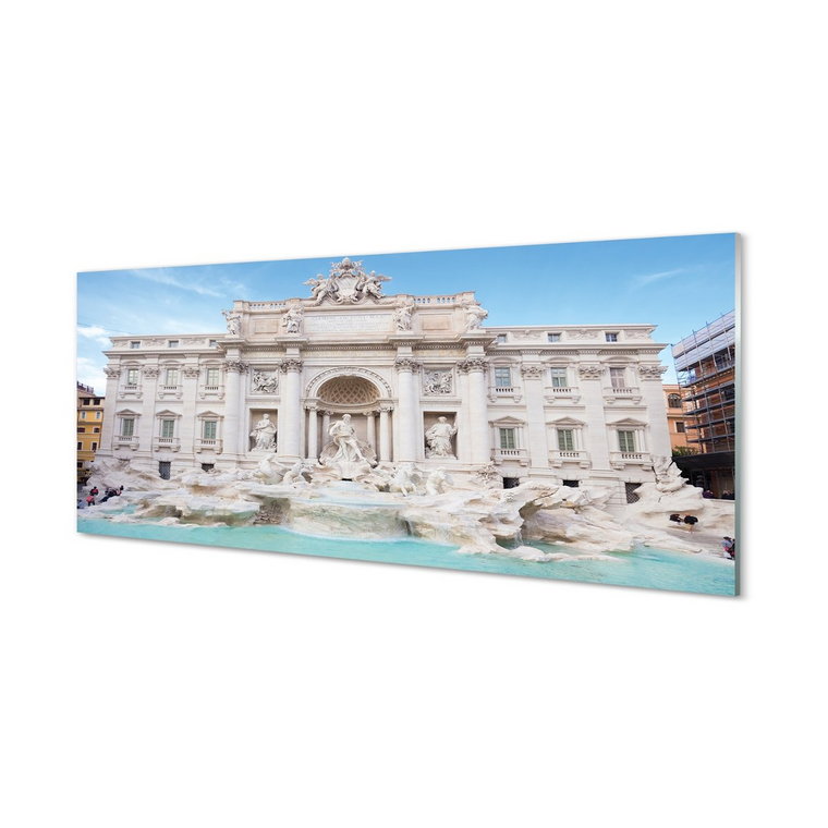 Ochronny panel dekor Rzym Fontanna katedra 125x50 cm