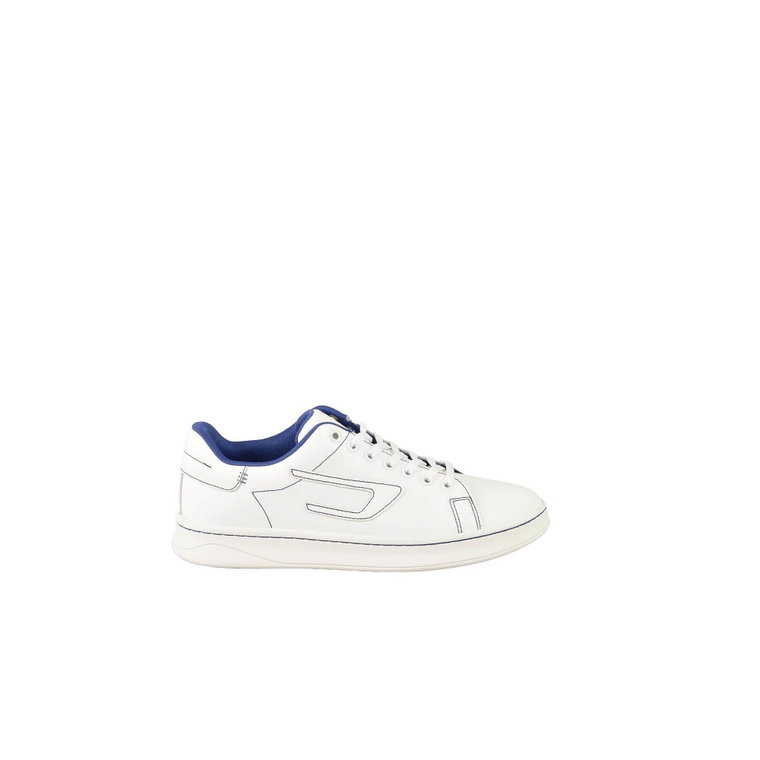 Białe/Niebieskie Sneakersy dla Mężczyzn Diesel