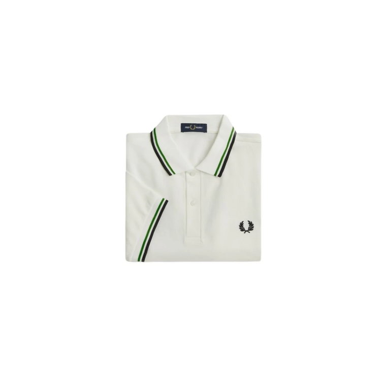 Pikowany Polo Shirt w Kontrastowe Paski Fred Perry