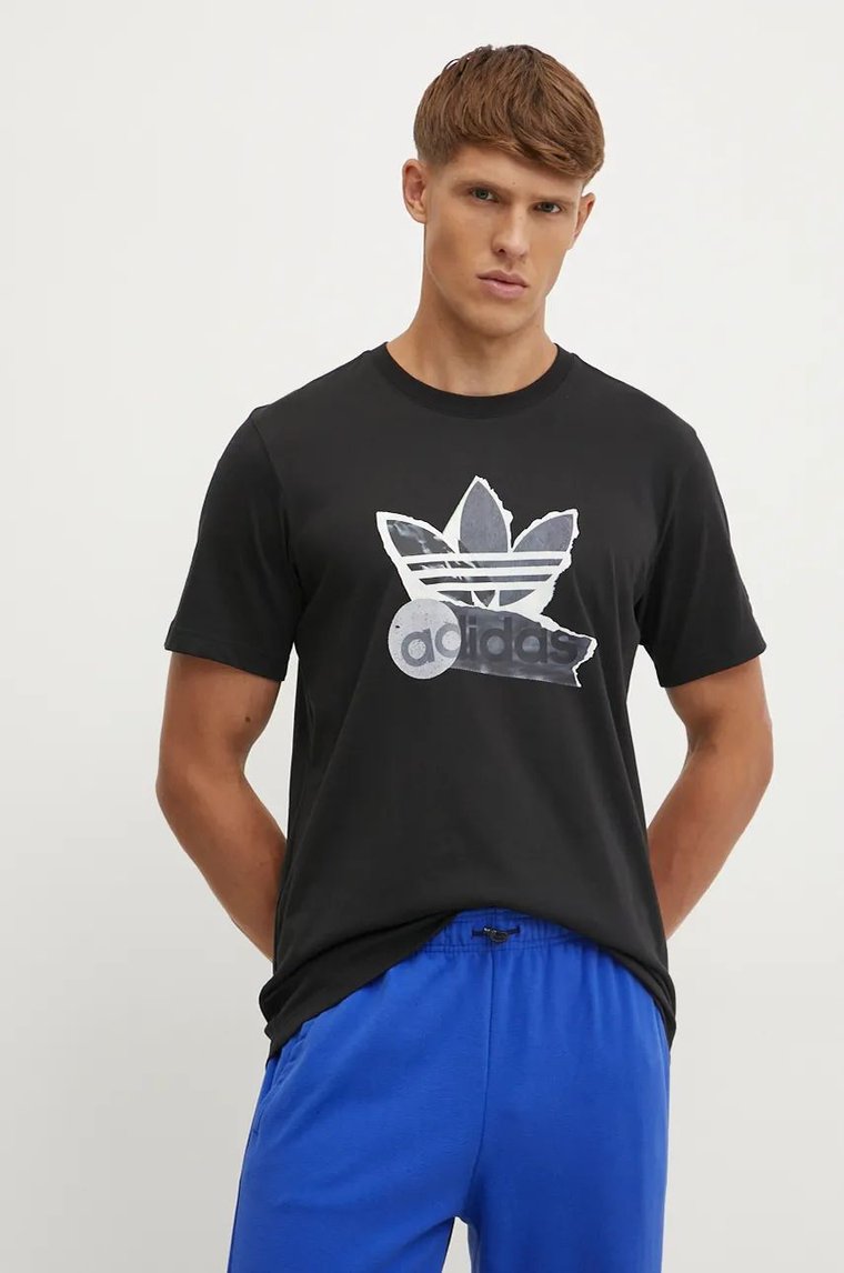 adidas Originals t-shirt męski kolor czarny z nadrukiem IZ2588