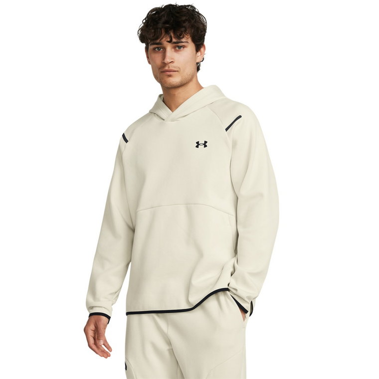 Męska bluza treningowa nierozpinana z kapturem Under Armour UA Unstoppable Flc HD - beżowa