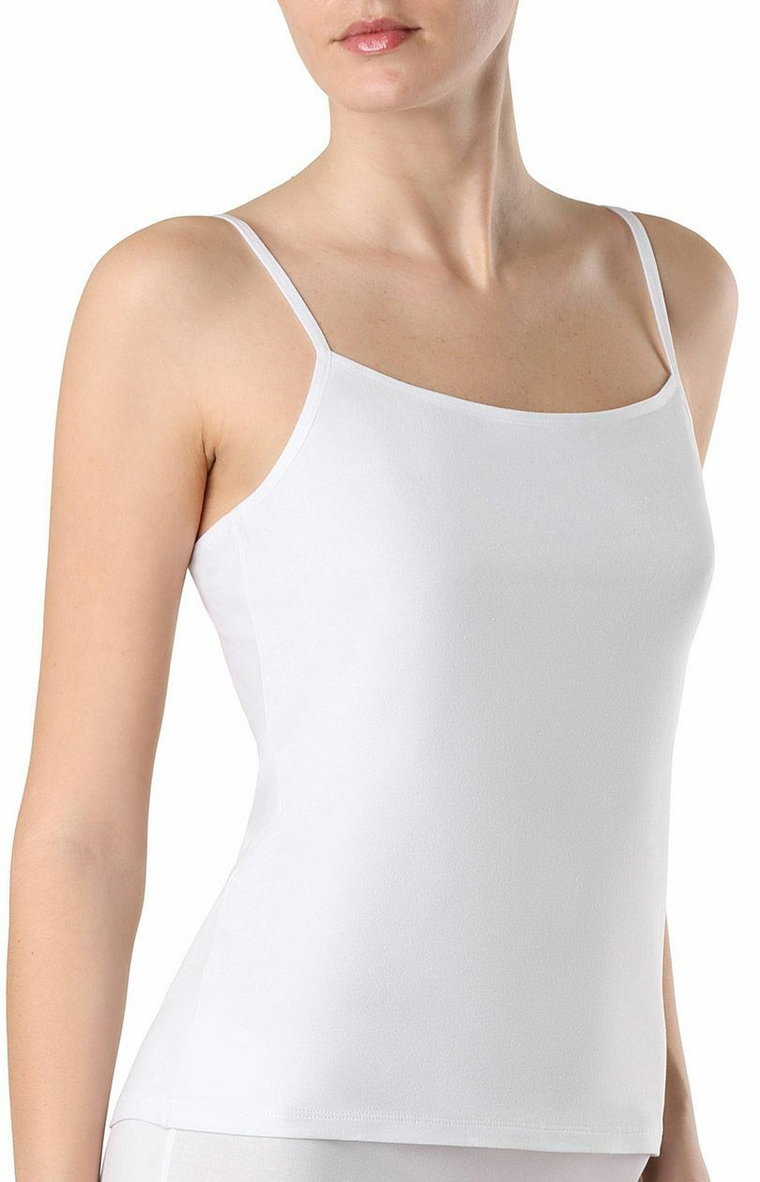 Koszulka damska bawełniana podkoszulek na ramiączkach biały LT 2019, Kolor biały, Rozmiar XL, Conte