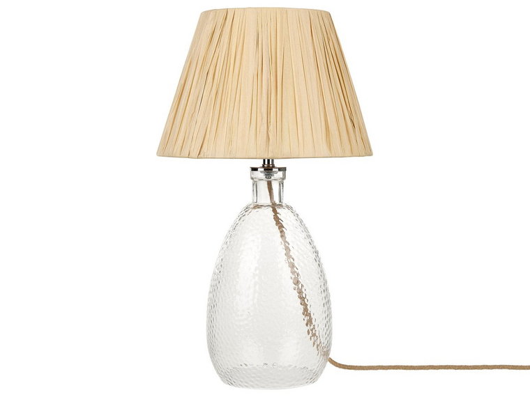 Lampa stołowa szklana transparentna BLANCO