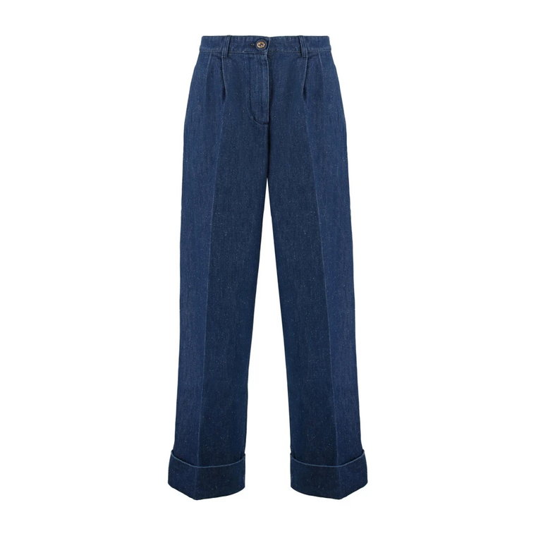 Wide-Leg Denim Jeans Gucci