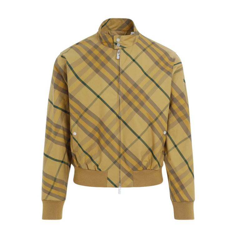 Bawełniana kurtka bomber w kratkę Burberry