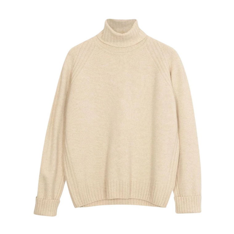 Beige Oversized Wrap Jersey John Smedley