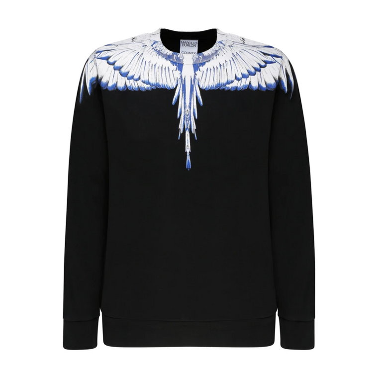 Czarne Swetry w Stylu Marcelo Burlon Marcelo Burlon