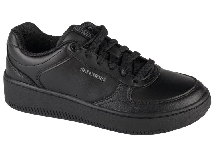 Skechers Sport Court 2.0 - Core Essential 185160-BBK, Damskie, Czarne, trampki, skóra syntetyczna, rozmiar: 36