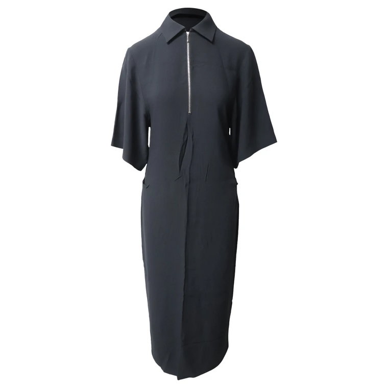 Sukienka Joseph Fletcher Midi Crepe w Viscose Czarnym Joseph