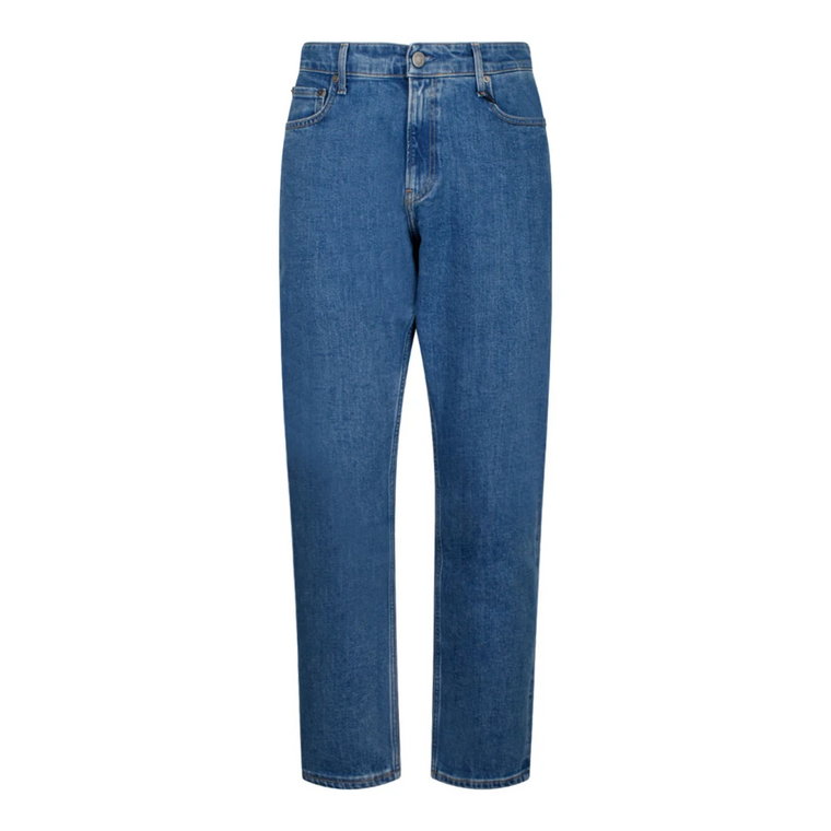 Denim Tapered Mid Blue Jeans Calvin Klein