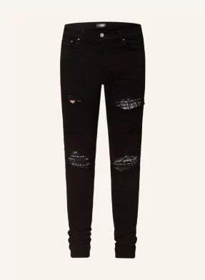 Amiri Jeansy W Stylu Destroyed Extra Slim Fit schwarz