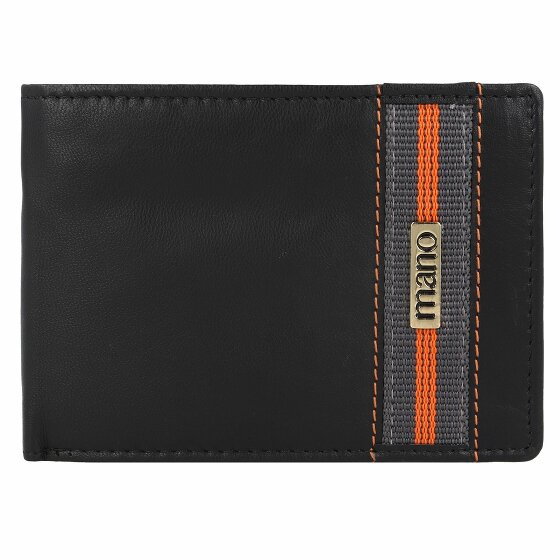 mano Don Leonardo Wallet RFID Leather 12 cm schwarz