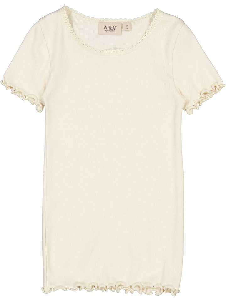 Wheat Koszulka "Lace" w kolorze kremowym